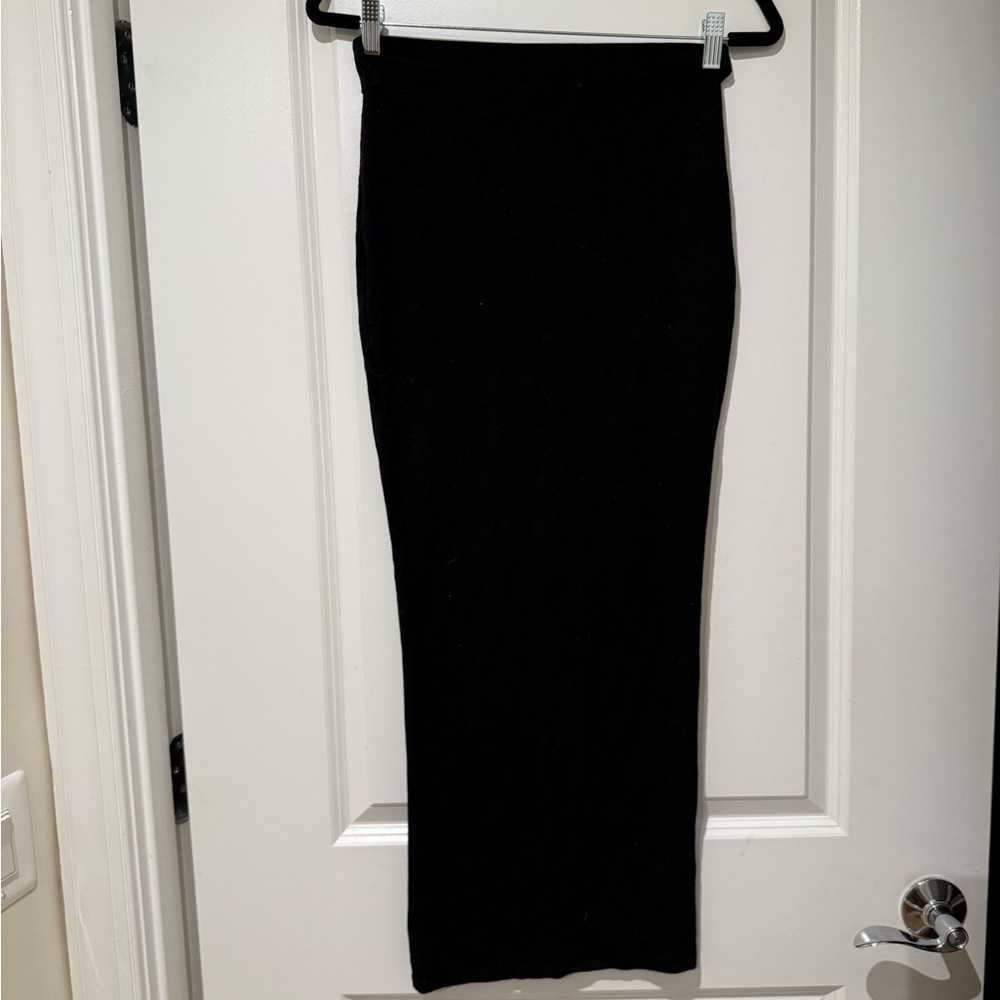 Tea You Black Maxi Body Con Skirt